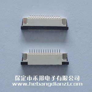 FPC座14P下 间距1.0