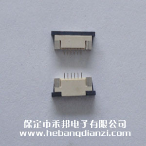 FPC座6P下 间距1.0