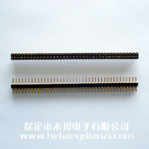 2.54双排针(两(liǎng)侧圆针)