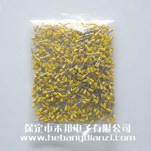VE管(guǎn)型(xíng)端子 E0508 内孔径1.0 黄色